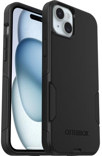 OtterBox Commuter Hülle für iPhone 15 Plus/iPhone 14 Plus, sturzsicher, schützende Hülle, 3X Schwarz, Keine Einzelhandelsverpackun