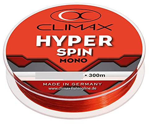 Climax Hyper Spin Rot monofile Angelschnur, Durchmesser pro mm:0.20, Länge m:300