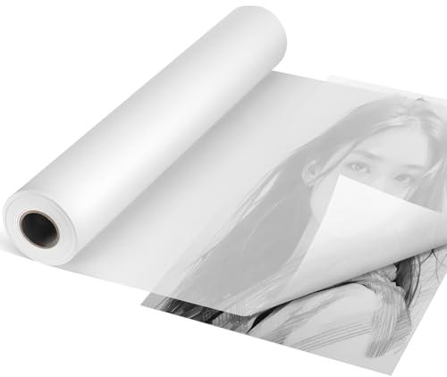 Luziyun Transparentpapier Rolle,26g/m² Seidenpapier Skizzenrolle,Tracing Paper für Zeichnen,Skizzieren,Schnittmusterpapier,Architektenpapier,Malpapier Rolle für Verpacken und Ostergeschenke (30CMX50M)