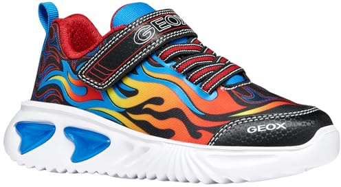 Geox J Assister Boy, Scarpe da Ginnastica, Cielo Nero, 30 EU