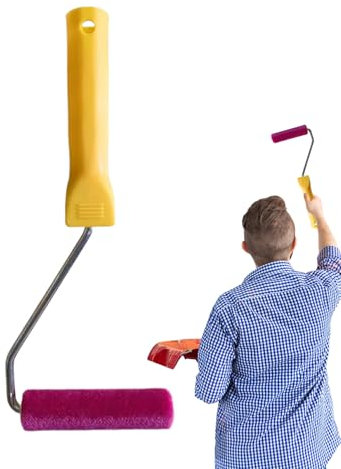 Rodillos De Pintura Para Casa - Rodillo De Pintura De 18 Cm | Brocha Multiusos Con Espuma De Alta Densidad Y Mango Antideslizante Para Baño Techos Puertas Y Superficies