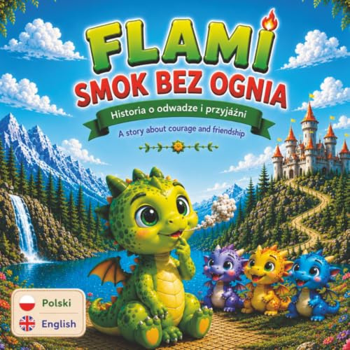 Flami smok bez ognia: Dwujęzyczna książka dla dzieci polsko-angielska o odwadze i pewności siebie