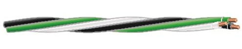 Southwire 250 ft. 12/3-Gauge Black/White/Green Solid CU THHN Tri- Wire