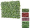 Expanding Trellis Willow Fence Screen Artificial Plant Leaves & Flowers Expandable Privacy for Garden Faux Fencing Panel, Decorative Artificial Hedges Outdoor 1M x 2M (Not expanded) (Green)