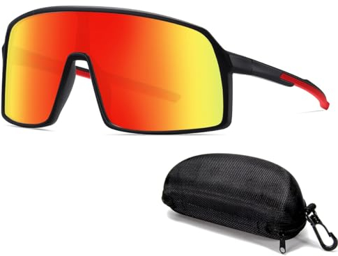 DUOCIYUAN Schnelle Brille Rave,Fahrradbrille Sonnenbrille für Herren und Damen Sportbrille UV400 Schutz Rennrad Brille Winddicht,für Radfahren Laufen Baseball Golf Skifahren Bergsteigen Angeln