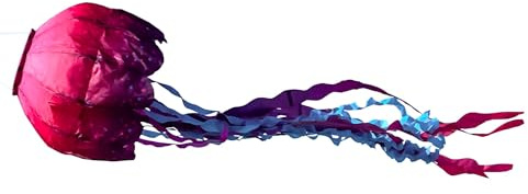 In the Breeze 5232 — Jellyfish Big Breeze Windsock™ — Large, 3D Beach Windsock for Yards, Gardens, Patios
