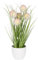 Ideen mit Herz Hierba decorativa con botón | Hierba esférica | Planta artificial con maceta | 30 cm de alto (flores rosas)