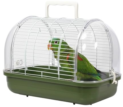 Jaula de Viaje para Pájaros para Aves Transparente y a Prueba de Sol con