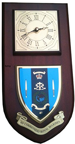 40 Commando Royal Marines Regimental Military Wall Plaque & Clock
