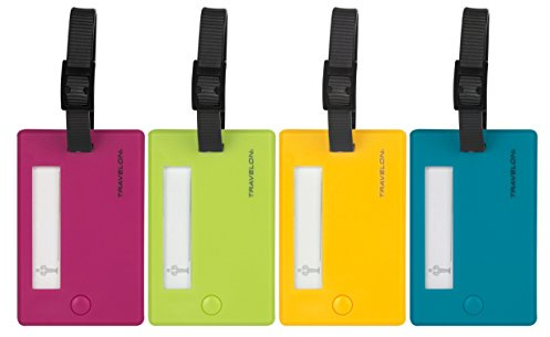 Travelon Travelon Set Of 4 Assorted Color Luggage Tags Luggage Tags, Assorted