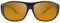 Fortis Polarisationsbrille - Angelbrille, Sonnenbrille, Überbrille, Bernsteinfarben, UV-400 Schutz, Kategorie 2, Unisex, Sportlich, Wrap-Around, Überbrille, Fortis, Angler, Fischerei-Enthusiasten