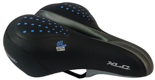 Red Loon Globetrotter Selle de vélo pour homme en gel amortissant les chocs 245 x 225 mm avec housse étanche confortable et douce