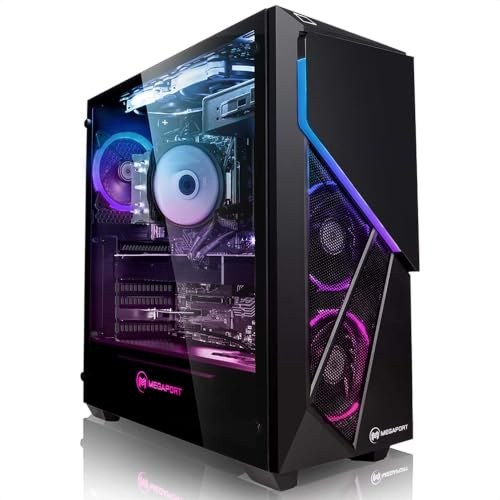 Megaport Gaming PC AMD Ryzen 7 5800X3D • RTX5060 8GB • 16GB DDR4 • 1000GB M.2 SSD • Windows 11 • Luftkühlung • Gamer PC Computer Gaming Rechner