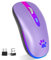 KBCASE Mouse Wireless Ricaricabile,Bluetooth Mouse Senza Fili 2,4 GHz con Mini Ricevitore USB e Tipo-C Mauser Gaming Wireless con 7 RGB Colori per PC,Laptop,Computer,Mac,Notebook,Windows,Andriod
