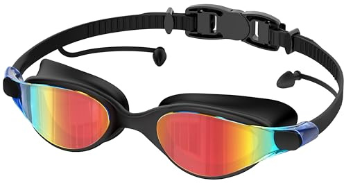 Ambienden Polarisierende Schwimmbrille Damen Herren - Profi Taucherbrille Galvanische Linse, UV-Schutz, Antibeschlag - Dicht Schwimmbrille FüR Erwachsene & Jugendliche