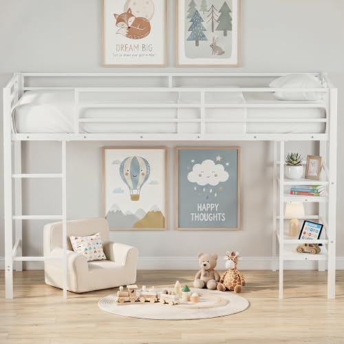 Maxmass Kids Metal Bunk Bed, 3FT Children Loft Bed