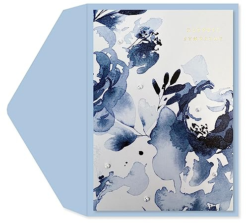 Graphique Watercolor Sympathy Handmade Card | Condolence and Bereavement | Thinking of You | Grief and Loss | Family and Friends | Color-Coordinated Envelope | 5 x 7