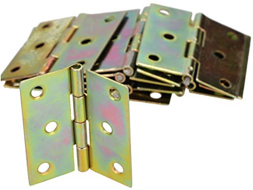 KOTARBAU® Möbelgångjärn 40 x 40 mm, 50 st. rullade gångjärn, alla storlekar, bordsband, dörrband, möbelband, galvaniserat dörrgångjärn, lådband, skåpgångjärn (50, 40 x 40 mm)