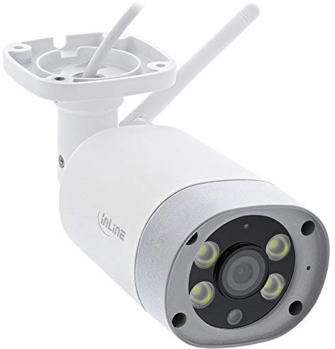 InLine® SmartHome HD utomhuskamera med LED-ljus, IP66