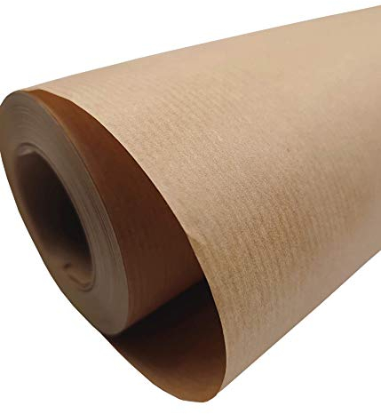 PAKNOR® 44 cm - 50 m PAPIER KRAFT marron, papier d'emballage, rouleau de papier Kraft Idéal pour l'artisanat, emballage cadeau, papier d'emballage, papier alimentaire