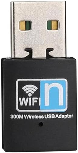USB WiFi Adaptador, USB WiFi para PC 300Mbps Mini USB WiFi Receptor para PC/Desktop/Laptop, Mini WiFi Dongle Soporte Windows10/8/8.1/7/Vista/XP/Linux/Mac OS
