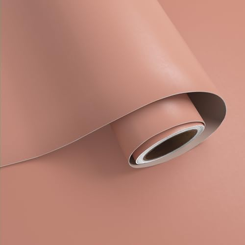 VaryPaper Papier Peint Rose Moderne 40cmx200cm Film Adhesif pour Meuble Papier Decoratif Autocollant Papiers Peints Salle de Bain Vinyle Papier Peint Adhesif Salon Chambre Fille Armoire