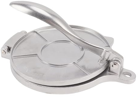 Fockety Pressa per Tortilla, Macchina per Tortilla in Alluminio, Macchina per Tortilla e Roti Resistente, Tortillera Pataconera, Pressa per Impasto Farina Pressa per Tortilla (Argento 16