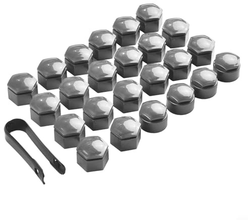 ZYNCUE 22 mm Radmutterabdeckungen, 24 Stück Auto-Radmutterkappen (20 Standardabdeckungen, 4 Verriegelungsabdeckungen) mit Entfernungswerkzeug, kompatibel für Opel Insignia 2010–2017, für Opel Insignia