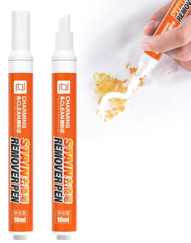 Stain Remover Pen for Clothes, 2Pcs Stain Remover Pen Instant Stain Removal Stick Clothes Stai/n Remove/r Pens Instant Spot Cleaner Pens for Clothe/s Quick Effect And Drying, Travel Pocket Size