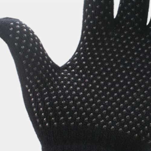 Honseadek Eiskunstlauf-Handschuhe, Kinder, Gummigriff, Stretch, Erwachsene, Handschuhe für Eissport, Winter, Mult und rutschfest, für Baumwolle, warm (M)