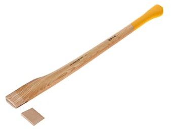 OCHSENKOPF Ersatzstiel für Spaltbeil, Stiel aus Eschenholz, 800 mm, 780 g, Knauf, Forstwerkzeug, OX E-84 E-0800, Gelb