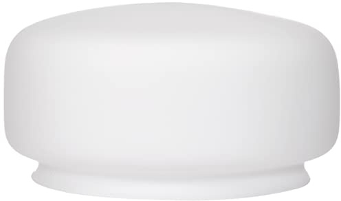 Westinghouse Lighting 8704240 Lampenschirm 13 cm aus satiniertem Glas, Trommelform, weiß, 17.2 x 17.2 x 8.51 cm