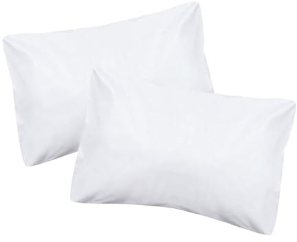 Moon Classic - 2er Pack Hotelkissenbezug Linon aus 100% Baumwolle - 140g/m² - Kissenbezug ca. 80x80 cm - mit Hotelverschluss - 95° (weiß)
