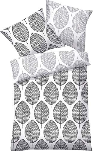 Dyckhoff Wendebettwäsche Weichfrottier Graphit Größe 1x 135x200 cm + 1x 80x80 cm