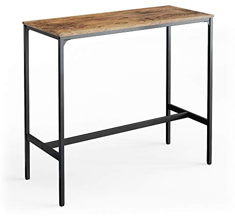 Vicco Tavolo bar alto Fyrk, Legno antico, 120 x 50 cm, adatto per banconi e piani cucina, impilabile per la conservazione