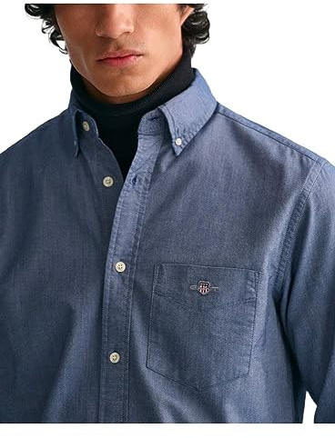 GANT Herr REG Oxford-skjorta klassisk skjorta, persisk blå, standard, persisk blå, 3XL