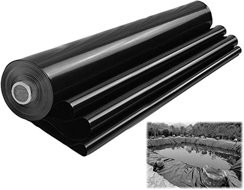 DECAKE Pond Liner Butyl Rubber Garden Pond Liner Heavy Duty Sealant Durable Landscaping Underlay 0.12Mm Soft Hdpe Fountains Film 1X1M 2.5X2.5M 9X10M 9X20M for Fish Ponds, Streams Fountain
