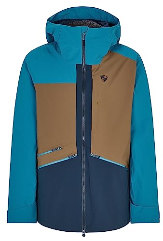 Ziener Herren TAHAN Ski-Jacke/Freeride | sympatex, PFC frei, Wolle, hale navy, 56
