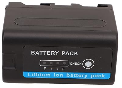 Uppladdningsbart Litiumbatteri, 7,2V 5800mAh Videokamerabatteri, Inbyggt Intelligent Temperaturkontrollchip, för LED-ljus, Videoljus, Bildskärm