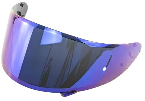 Guajiro - Visera Compatible con SHOEI CWR | NXR - RYD - X-SPIRIT III - Z7 - Rf1200 - X14 | Pantalla Casco Moto con soporte Pinlock Antivaho y sistema Tear-off | Policarbonato Reforzado (Azul)
