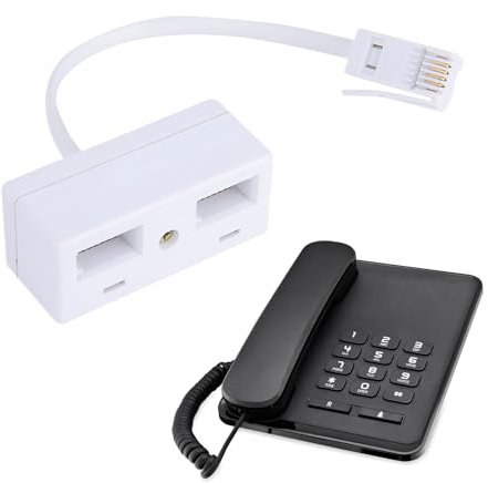 Adaptateur RJ11 vers BT, répartiteur de prise téléphonique BT à 2 voies, câble d'extension de téléphone, prise BT Master Socket, répartiteur de prise 2 voies, répartiteurs téléphoniques BT, double