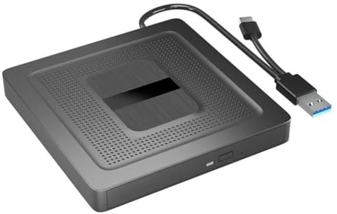 Gvvsjgdbis 2-i-1 extern Bluray-enhet USB 3.0 typ C bärbar CD DVD BD författare brännare läsare spelare optisk enhet för PC laptop