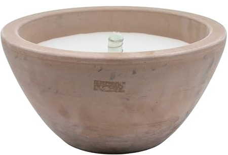 Schwabenfire Outdoor Kerze groß in Basaltschale mit Dauerdocht 26cm Balkon Deko Terrassen Deko Geschenke für Frauen große Outdoorkerze Schwabenfeuer Kerze Festival Dekoration Firmenfeier Dekoration