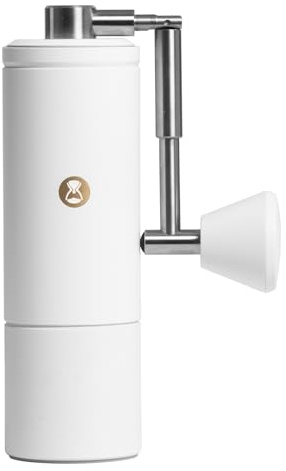TIMEMORE C5 Pro Molinillo manual de café con mecanismo cónico S2C-420-III, ajuste de precisión de 0,031 mm, molinillo manual portátil de metal completo para Espresso/French Press/Pour Over - Blanco