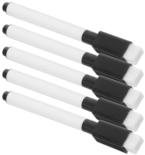 Gadpiparty 10 piezas Unidades Rotuladores Pizarra Blanca con Borrador Magnéticos Punta Fina Tinta Base de Agua Borrable para Hogar y Oficina