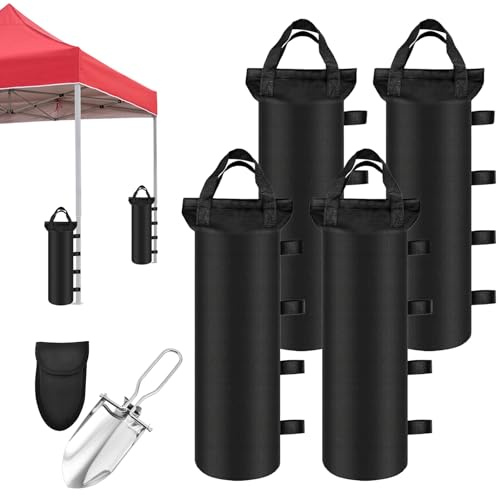 Lot de 4 sacs de sable, adaptés pour le camping, la plage et le jardin