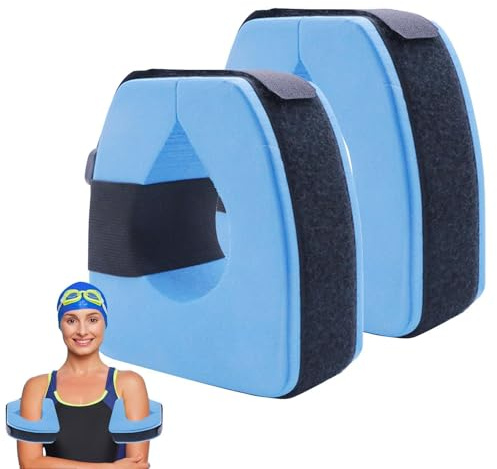 Skumgummi simarmband | Portabelt 2-pack armband av EVA | Vattenaerobics flytring | för Nybörjare Män Vuxna Pool Gym Vattenmotion Fitness Träning Idrottsträning