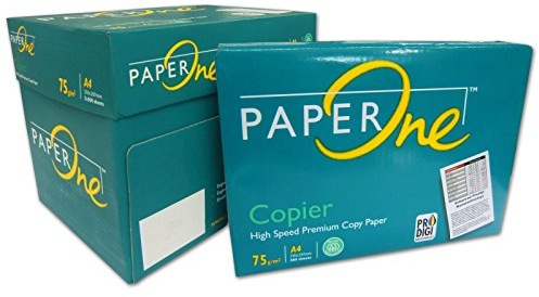 PAPEROne 2.500 Blatt DIN A4 Papier Markenpapier weiß Kopierpapier Druckerpapier Laserpapier Universalpapier