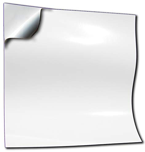 50 White Tile Stickers 6x6 Inch (15x15cm) for Kitchen Bathroom Wall DIY Stick On Peel N Stick Style Decals Transfers Gloss White