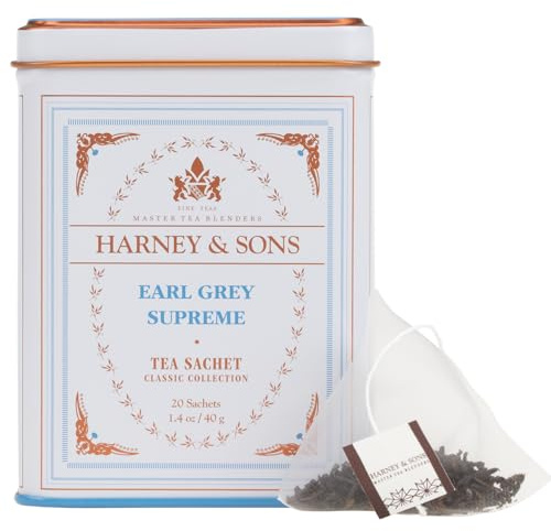 Harney & Sons Earl Grey Supreme, Black Tea, 20 Sachets